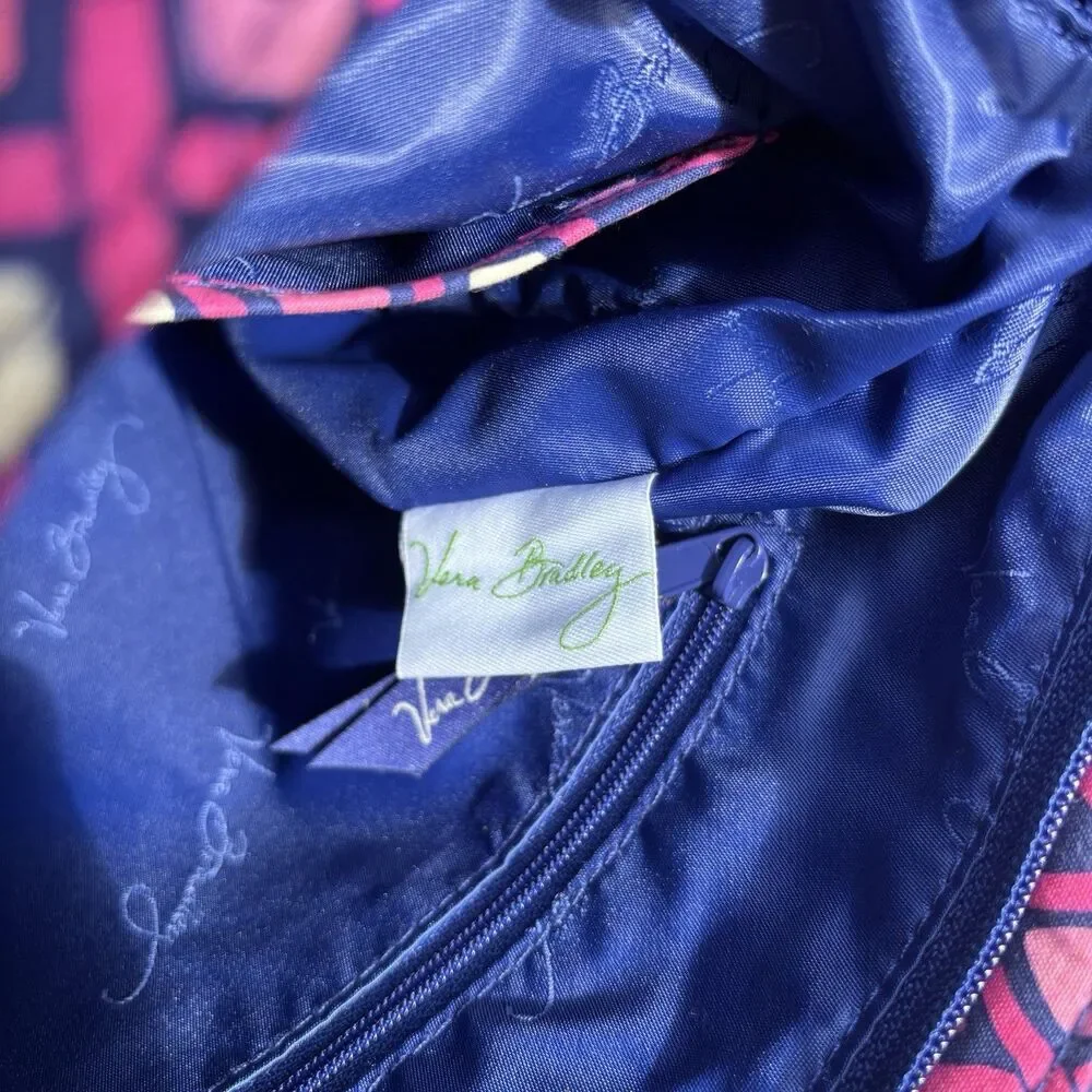 Vera Bradley Katalina Pink Diamonds Messenger Laptop Bag Preowned but Unused